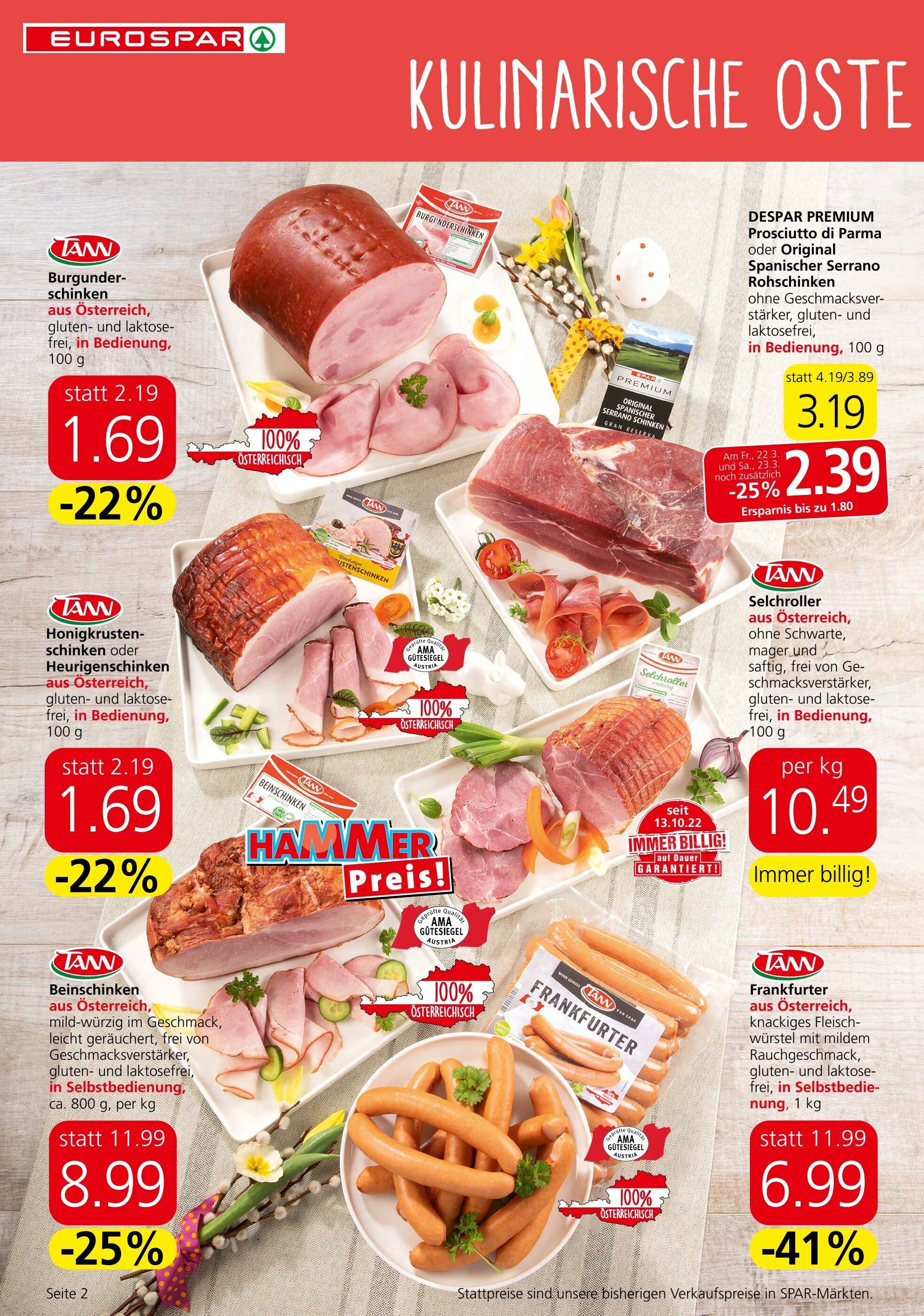 Eurospar Flugblatt 21.03.2024