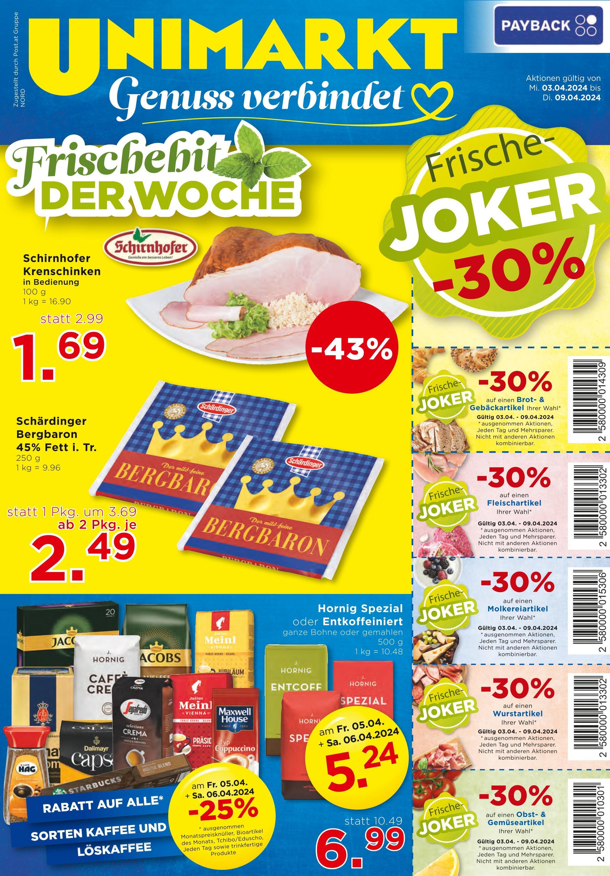 Unimarkt Flugblatt 03.04.2024